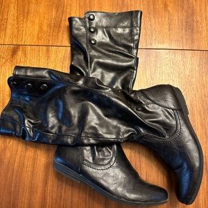 Black Slouch Boots 7.5